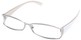 Angle of The South Hampton in Silver with White Temples, Women's and Men's  