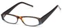 Angle of The Shannon in Tortoise/Grey, Women's Oval Reading Glasses