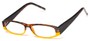 Angle of The Shannon in Tortoise/Yellow, Women's Oval Reading Glasses
