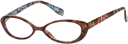 Angle of The Odette in Pink/Blue Swirl, Women's and Men's  