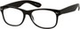 Angle of The Herald in Black, Women's and Men's Retro Square Reading Glasses