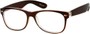 Angle of The Herald in Brown, Women's and Men's Retro Square Reading Glasses