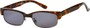 Angle of The Oceanside Reading Sunglasses in Brown Tortoise with Smoke Lenses, Women's and Men's  