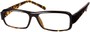 Angle of The Oxford in Black/Tan Tortoise, Women's and Men's Rectangle Reading Glasses