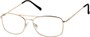 Angle of The Mark Bifocal in Gold, Women's and Men's Aviator Reading Glasses