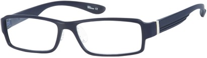 Angle of The Tribeca in Matte Navy Blue, Women's and Men's Rectangle Reading Glasses