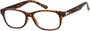 Angle of The Broome in Glossy Tortoise, Women's and Men's Rectangle Reading Glasses