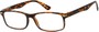 Angle of The Investor in Tortoise, Women's and Men's Rectangle Reading Glasses