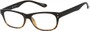 Angle of The Dodge in Black/Brown Tortoise, Women's and Men's Retro Square Reading Glasses