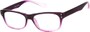Angle of The Dodge in Purple/Pink, Women's and Men's Retro Square Reading Glasses