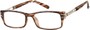 Angle of The Clancy in Brown Stripes, Men's Rectangle Reading Glasses