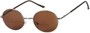 Angle of The Meridian Bifocal Reading Sunglasses in Grey with Brown Lenses, Women's and Men's  