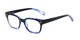 Angle of The Antique in Blue, Women's and Men's Retro Square Reading Glasses