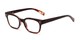 Angle of The Antique in Brown, Women's and Men's Retro Square Reading Glasses