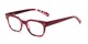 Angle of The Antique in Red, Women's and Men's Retro Square Reading Glasses