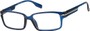 Angle of The General in Blue, Men's Square Reading Glasses