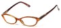 Angle of The Abigail in Brown/Dark Brown, Women's Cat Eye Reading Glasses