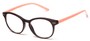 Angle of The Portobello in Brown/Pink, Women's and Men's Round Reading Glasses