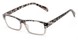 Angle of The Roman in Grey/Grey Tortoise, Women's and Men's Rectangle Reading Glasses