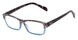 Angle of The Roman in Blue/Brown Tortoise, Women's and Men's Rectangle Reading Glasses