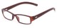 Angle of The Norfolk in Brown, Women's and Men's Rectangle Reading Glasses