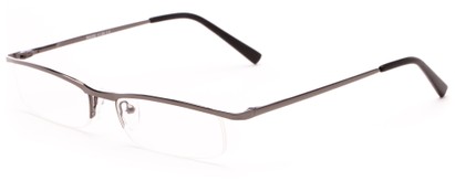 Angle of The Echo in Gunmetal, Women's and Men's Rectangle Reading Glasses