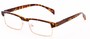 Angle of The Waldo in Glossy Tortoise/Gold, Women's and Men's Rectangle Reading Glasses