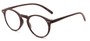 Angle of The Blue in Dark Brown, Women's and Men's Round Reading Glasses