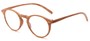 Angle of The Blue in Light Brown, Women's and Men's Round Reading Glasses