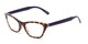 Angle of The Addy in Tortoise/Purple, Women's Cat Eye Reading Glasses