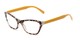 Angle of The Addy in Tortoise/Yellow, Women's Cat Eye Reading Glasses