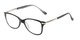 Angle of The Scranton in Black, Women's Cat Eye Reading Glasses