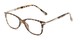 Angle of The Scranton in Light Tortoise, Women's Cat Eye Reading Glasses