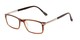 Angle of The Collector in Brown, Women's and Men's Rectangle Reading Glasses