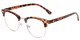 Angle of The Almond in Tortoise, Women's and Men's Browline Reading Glasses