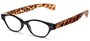 Angle of The Stratton in Black/Tortoise, Women's and Men's Oval Reading Glasses