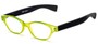 Angle of The Stratton in Green/Black, Women's and Men's Oval Reading Glasses