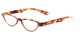 Angle of The Tulip in Brown/Tan Floral, Women's Cat Eye Reading Glasses
