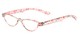 Angle of The Tulip in Pink Floral, Women's Cat Eye Reading Glasses