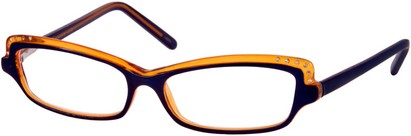 Angle of The Macy in Orange and Navy Blue, Women's and Men's  