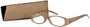 Angle of The Cora in Brown, Women's Oval Reading Glasses