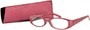 Angle of The Cora in Pink, Women's Oval Reading Glasses
