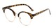 Angle of The Eclair in Tortoise, Women's Browline Reading Glasses