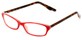 Angle of The June Bi-Focal in Red and Tortoise, Women's Cat Eye Reading Glasses