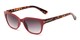 Angle of The Gaines Reading Sunglasses in Red/Tortoise with Smoke, Women's and Men's Retro Square Reading Sunglasses