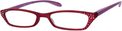 Angle of The Carlie in Red/Pink Frame with Red Case, Women's and Men's  