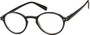 Angle of The Studio in Black, Women's and Men's Round Reading Glasses