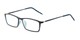 Angle of The Prince in Dark Blue, Women's and Men's Rectangle Reading Glasses