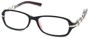 Angle of The Carlene in Black/Purple and Silver Frame, Women's and Men's  