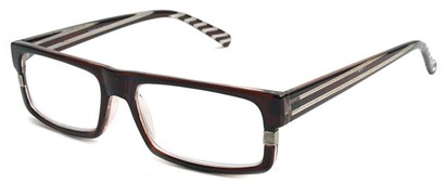 Angle of The Carson in Brown Stripe, Women's and Men's  